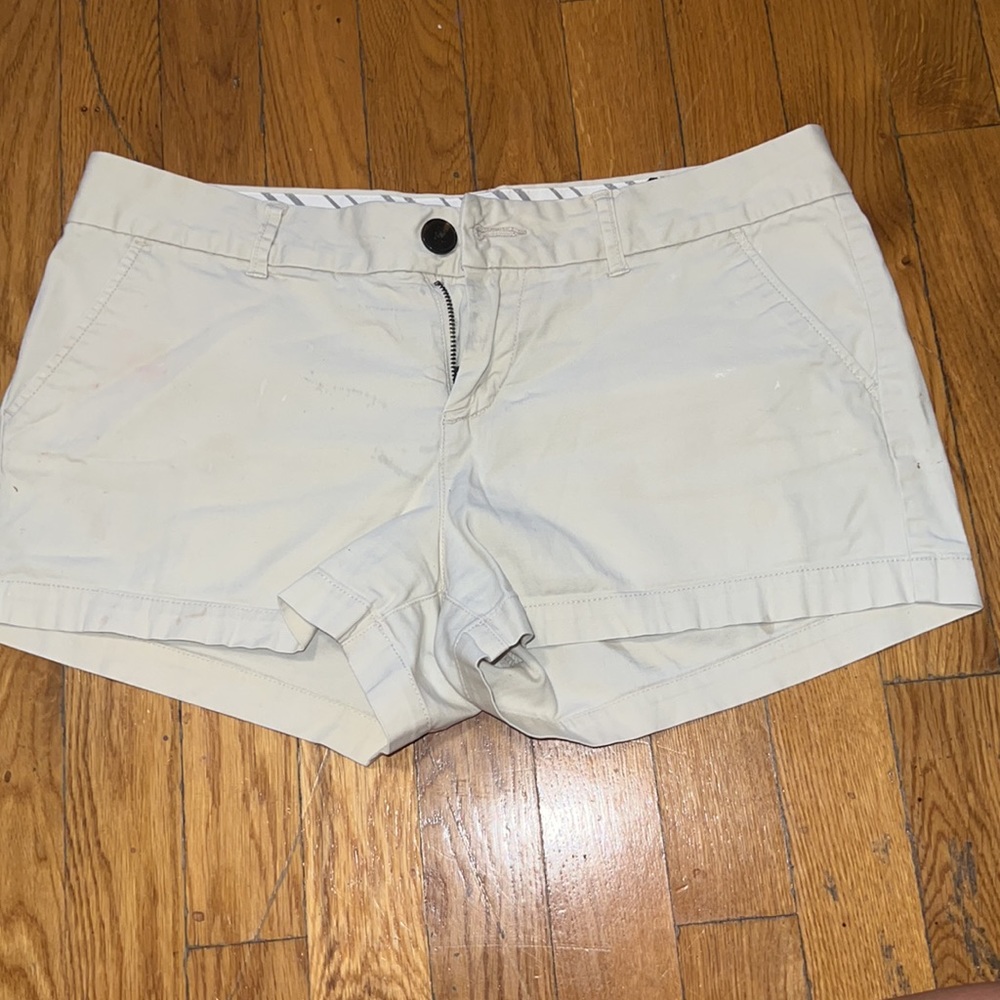 cream colored shorts!
